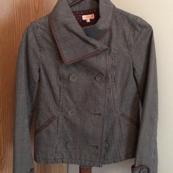 Jacket Beautiful cotton Mostly Green/brown plaid - Picture 1 of 7